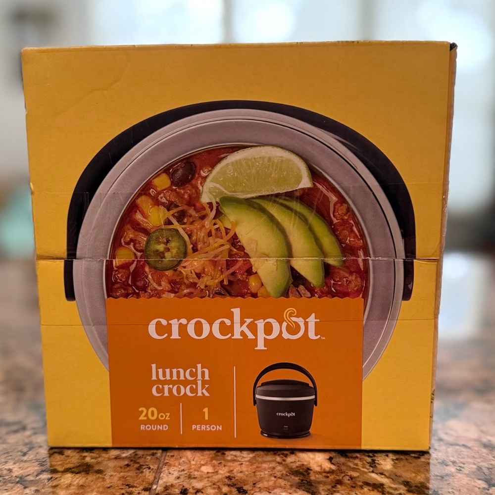 Crockpot Lunch Crock Food Warmer - Black. New in Sealed Box.